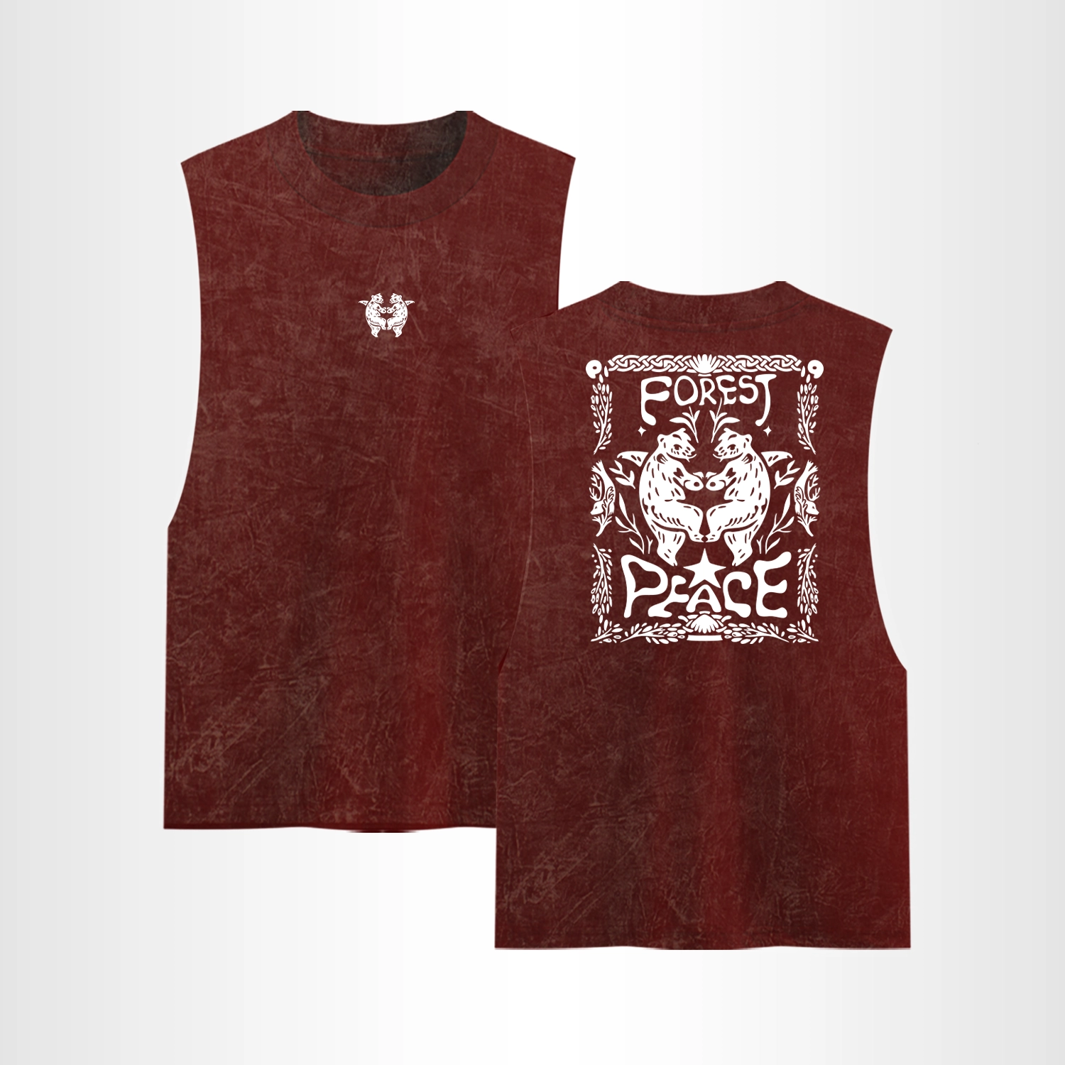 Tank Top Acid Wash Print