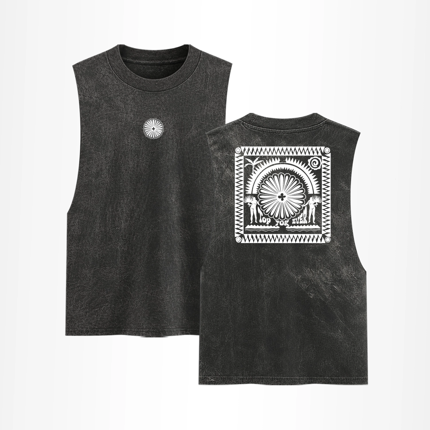 Tank Top Acid Wash Print