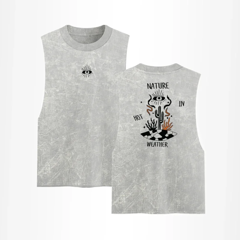 Tank Top Acid Wash Print