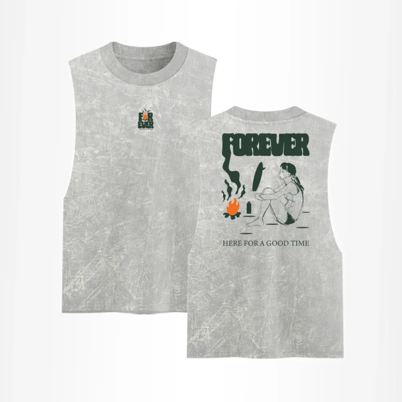 Tank Top Acid Wash Print
