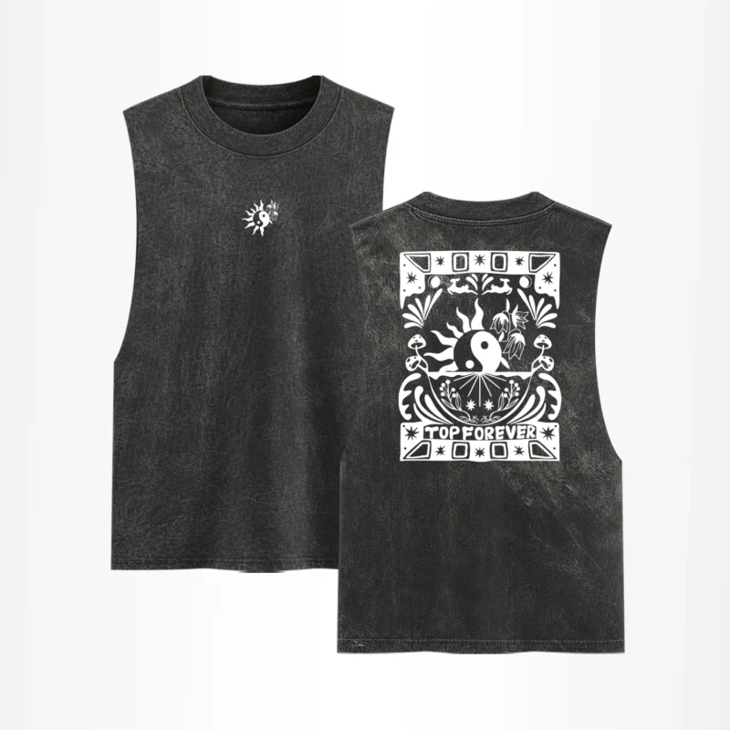 Tank Top Acid Wash Print