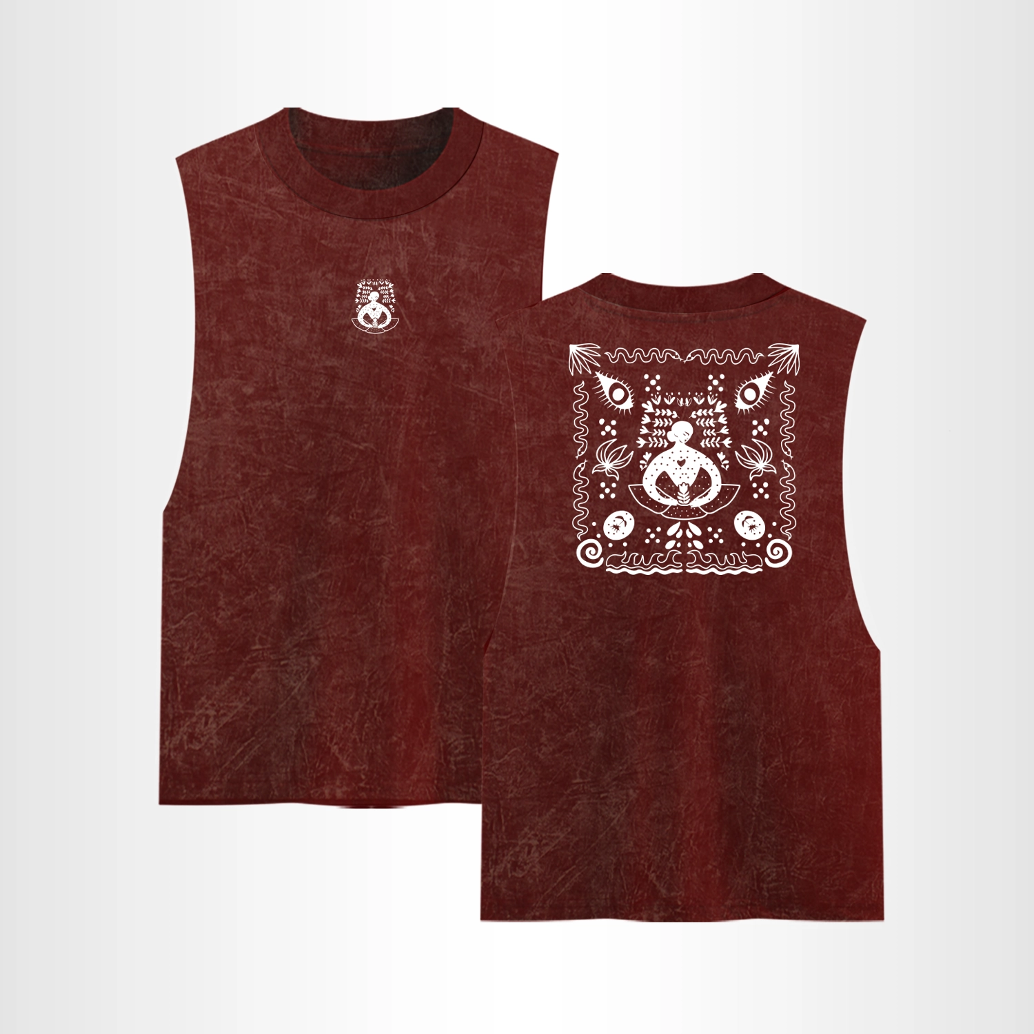 Tank Top Acid Wash Print