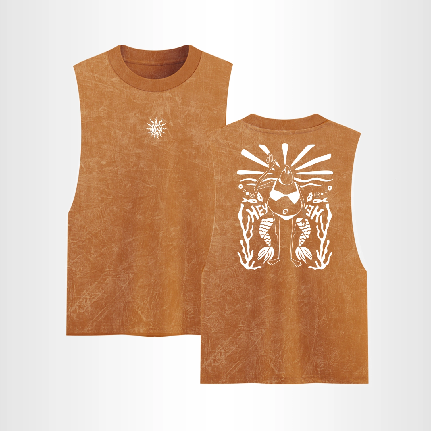 Tank Top Acid Wash Print