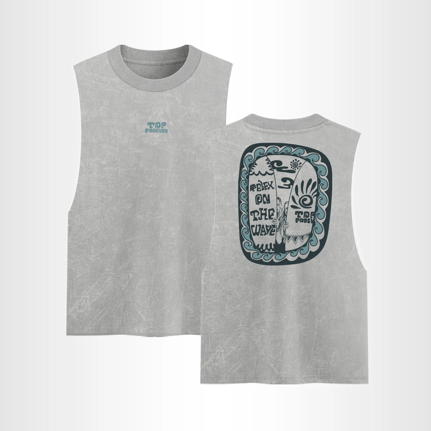 Tank Top Acid Wash Print