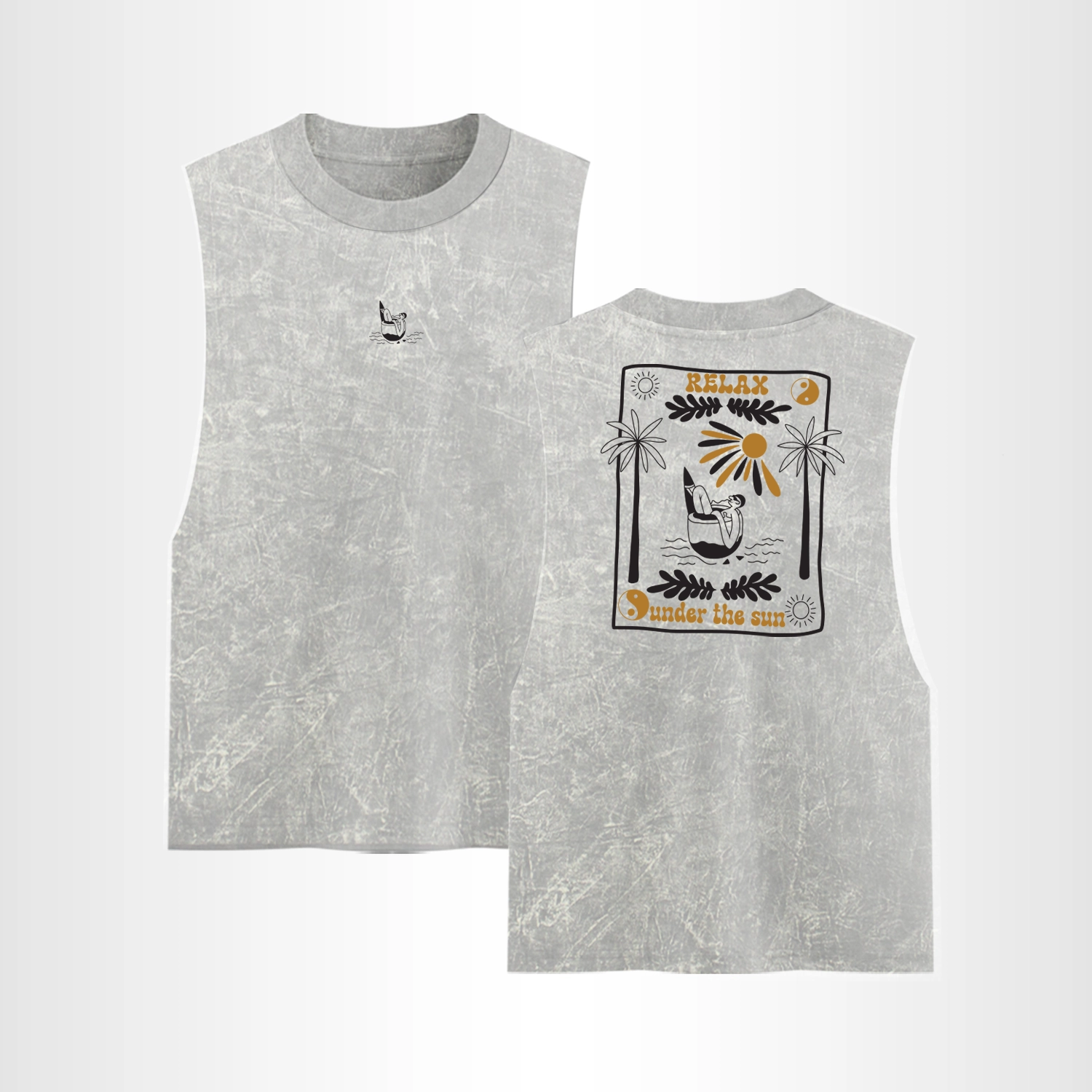 Tank Top Acid Wash Print