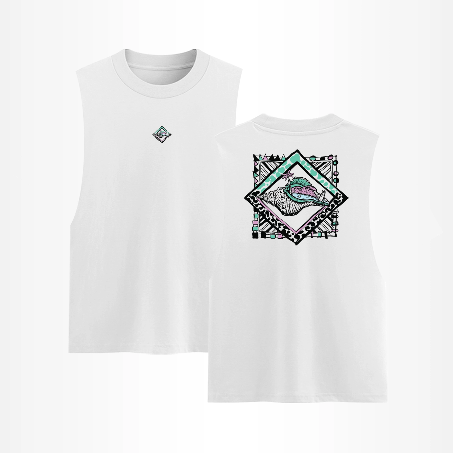 Tank Top Cotton Print